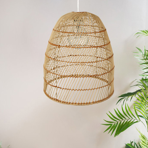 Rattan store lampshade ceiling